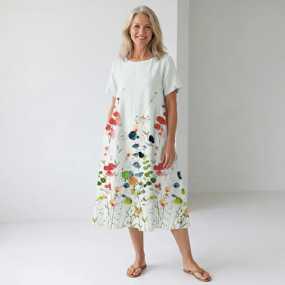 Nexora | Blomstret vårkjole